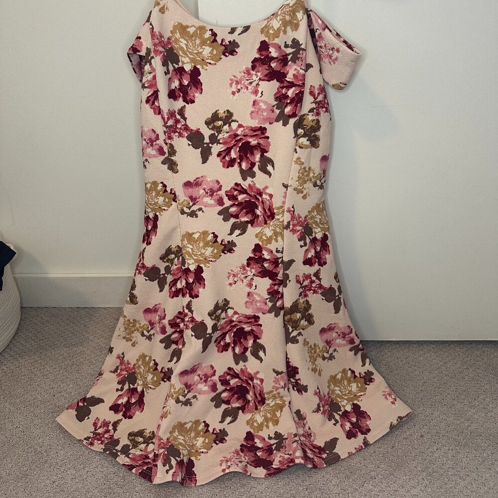 Derek Heart Floral Pink Dress